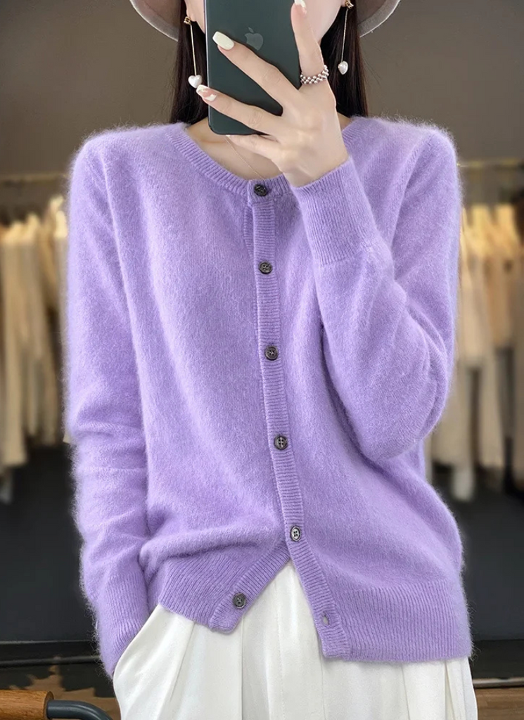 WW | Kurze Damen Strickjacke in Beige
