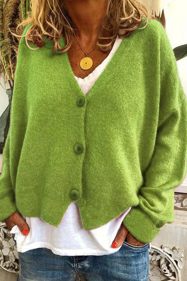 W&W Mode | Damen Strickjacke Kurz Rot