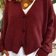 WW | Damen Strickjacke Kurz Rot