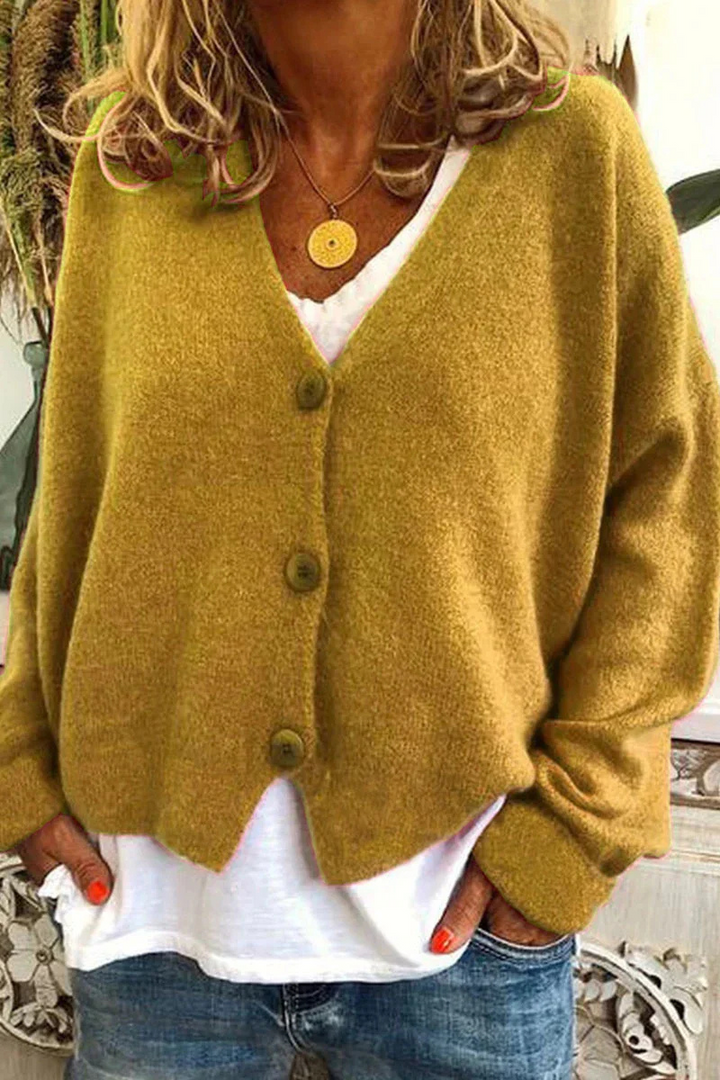 W&W Mode | Damen Strickjacke Kurz Rot