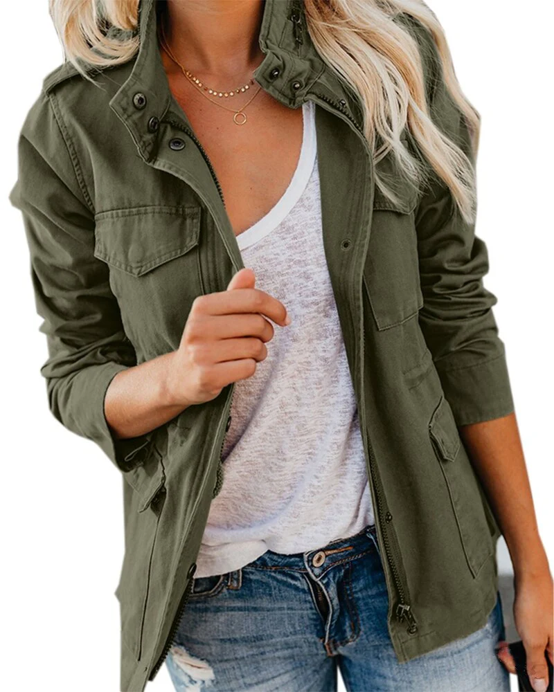 WW | Damen Kurz Jeansjacke Weinlese