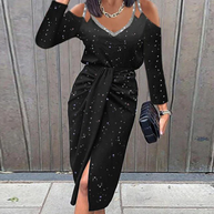 WW | Festliches Midi Wickelkleid Elegant