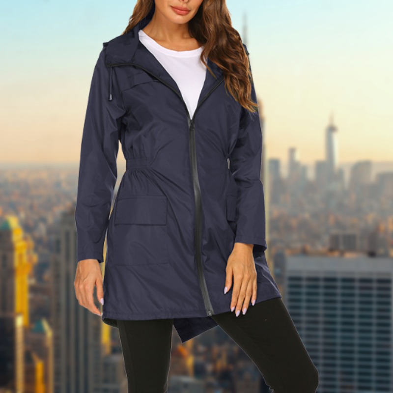 W&W Mode | Damen Wasserdichte Regenjacke Atmungsaktiv