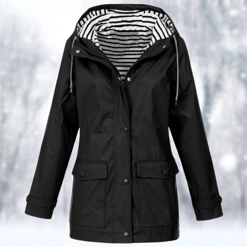 WW | Damen Wasserdichte Regenjacke Mit Kapuze