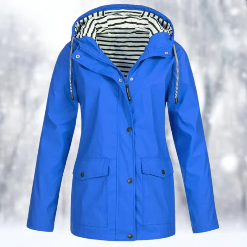 WW | Damen Wasserdichte Regenjacke Mit Kapuze