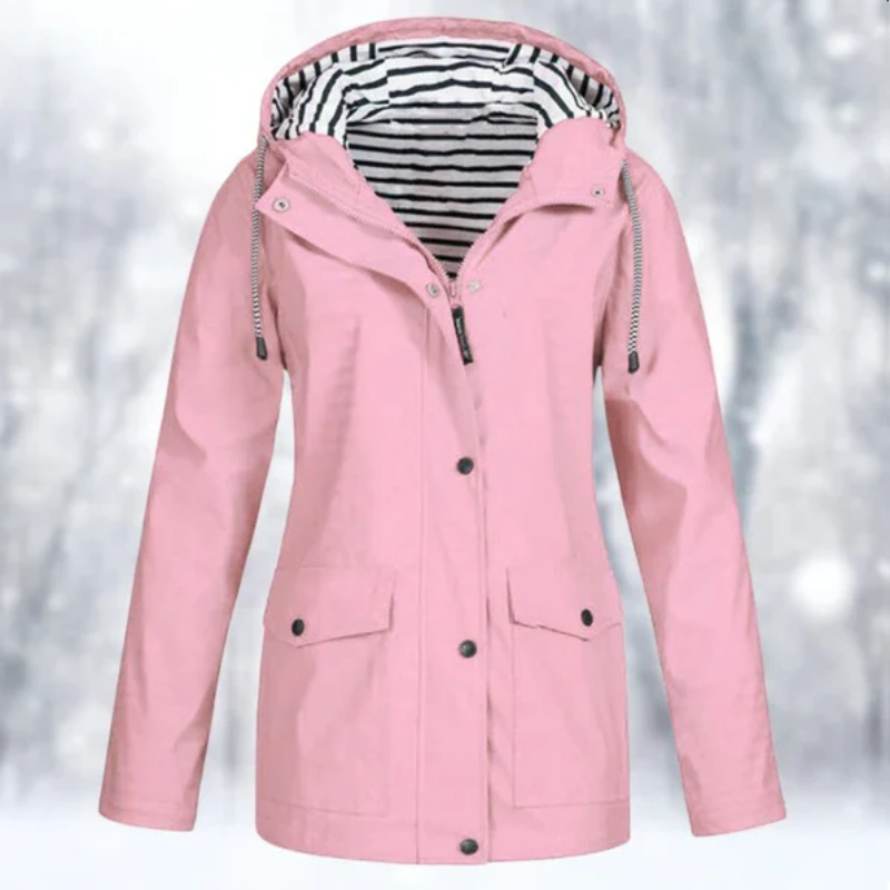 WW | Damen Wasserdichte Regenjacke Mit Kapuze