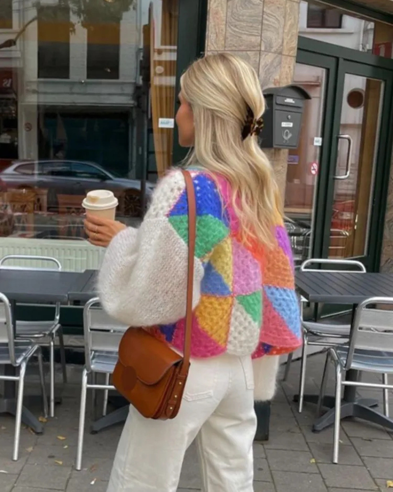WW | Damen Kurze Strickjacke Leichte
