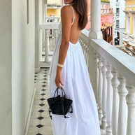 WW | Weiß Sommerkleid Midi