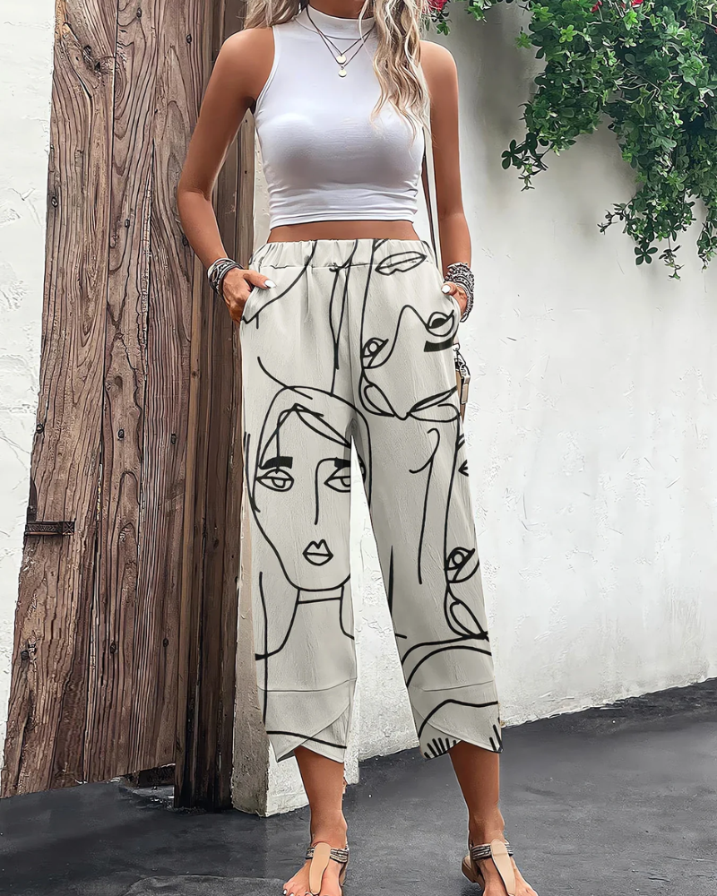 W&W Mode | Damen Weite Hosen Elegant