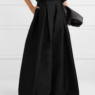 WW | Lockere Hose mit Hoher Taille Weitem Bein und Plissee Taschen