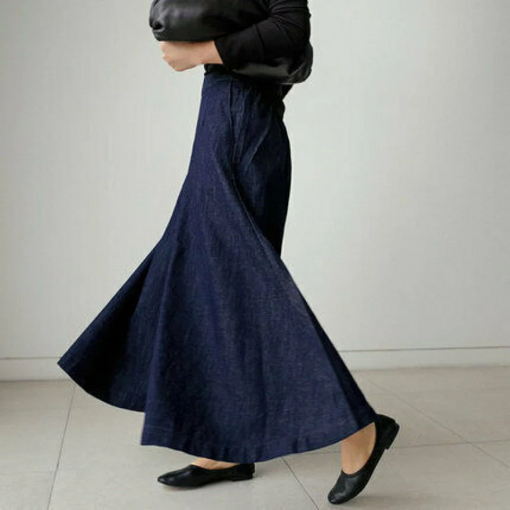 Damen Hose mit weitem Bein und bequemem Schnitt