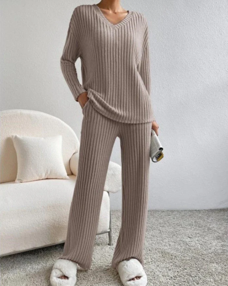 W&W Mode | Damen Zweiteiler Satz Loungewear Hausanzug