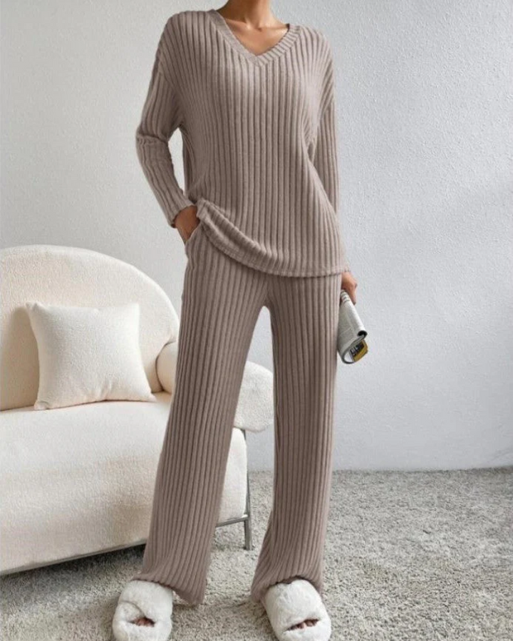 W&W Mode | Damen Zweiteiler Satz Loungewear Hausanzug