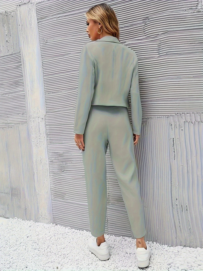 WW | Klassischer Zweiteiliger Blazer Satz für Damen