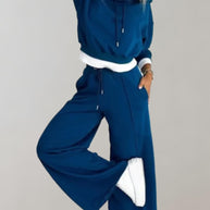 WW | Damen Loungeset Mit Kapuze Und Weitem Hose