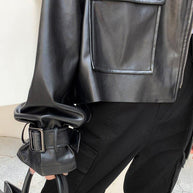 WW | Damen Lederjacke Mit Box Cut