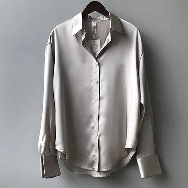 WW | Elegante Lose Satinbluse