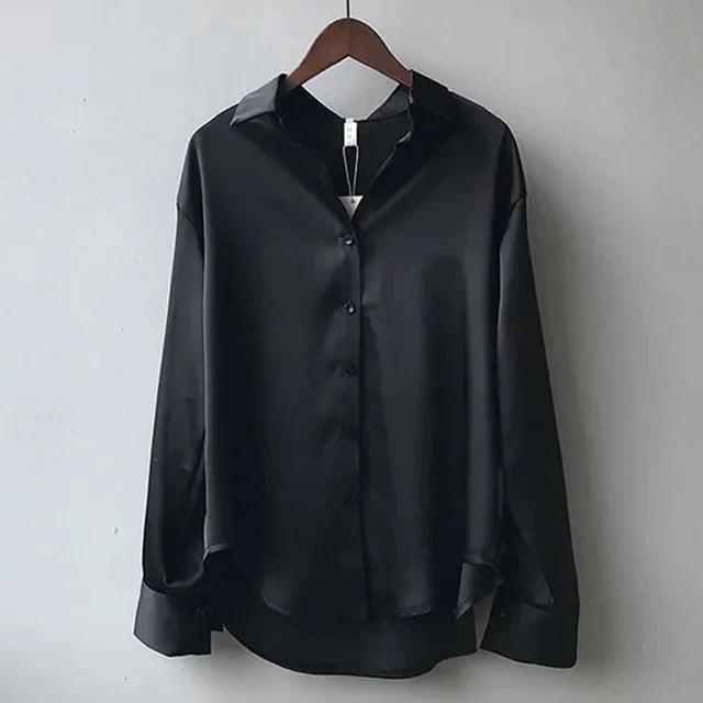 WW | Elegante Lose Satinbluse