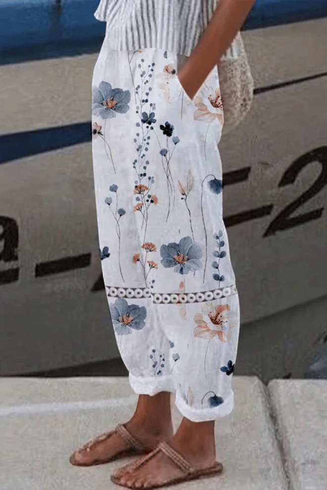W&W Mode | Casual Unique Printed Button Pocket Pants