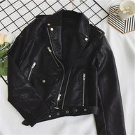 WW - Coole PU-Lederjacke mit Nieten-Gürtel