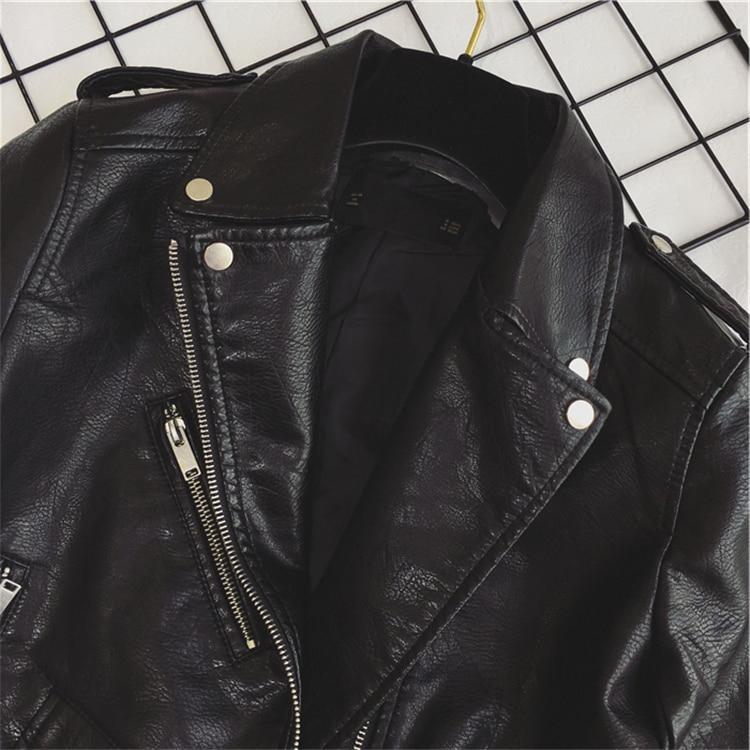 WW - Coole PU-Lederjacke mit Nieten-Gürtel