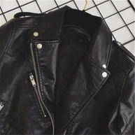 WW - Coole PU-Lederjacke mit Nieten-Gürtel