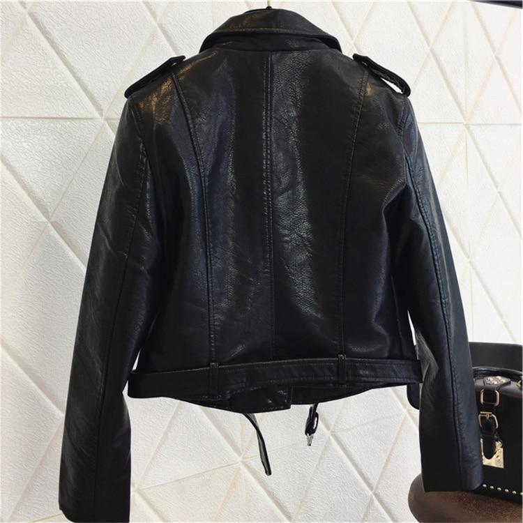 WW - Coole PU-Lederjacke mit Nieten-Gürtel