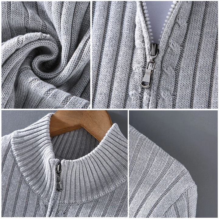 W&W Mode | Merino Zip Strickjacke Für Herren