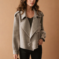 Jacke aus Kreppwolle