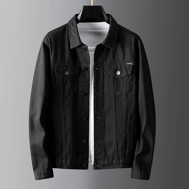 W&W Mode | Denimjacke Klassischer Button up Brust & Paspeltaschen Robuste Freizeitkleidung