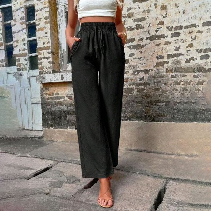 W&W Mode | Farbige Luftige Sommerhosen Damen Mit Weitem Bein Für Frauen