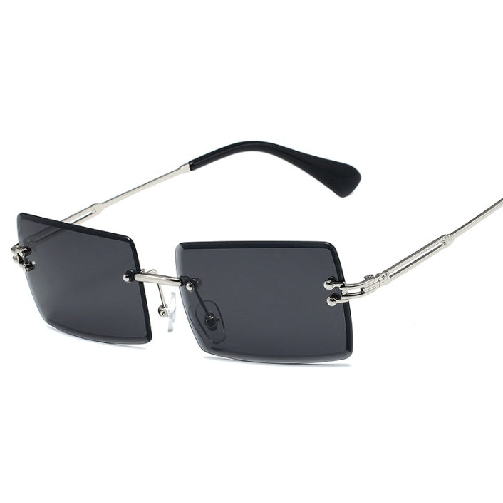 WW | Modische Rechteckige Sonnenbrille Im Retro Stil
