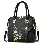 WW | Bestickte Handtasche Für Damen Mit Schulter Und Messenger Design