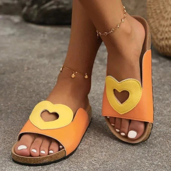 W&W Mode | Sandals Love with Heart Shape Design