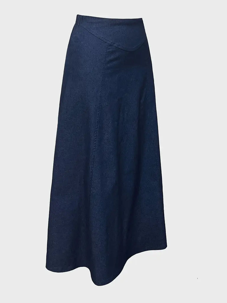 WW | A-Linie Denim Maxirock
