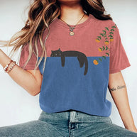 WW | Stylisches Zweifarbiges T-Shirt