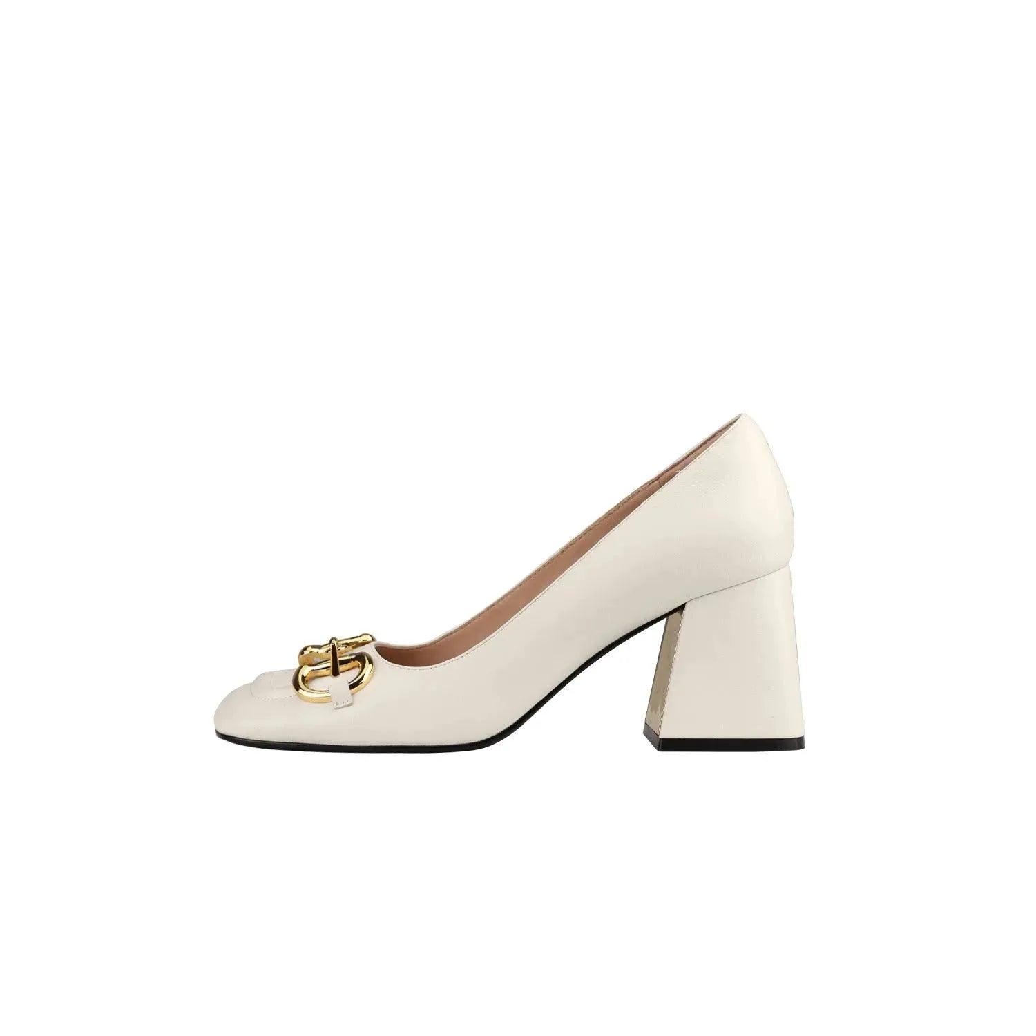 WW | Damen Retro-Schuhe mit hohen Absätzen und Schnalle - Zeitlose Eleganz und Stil