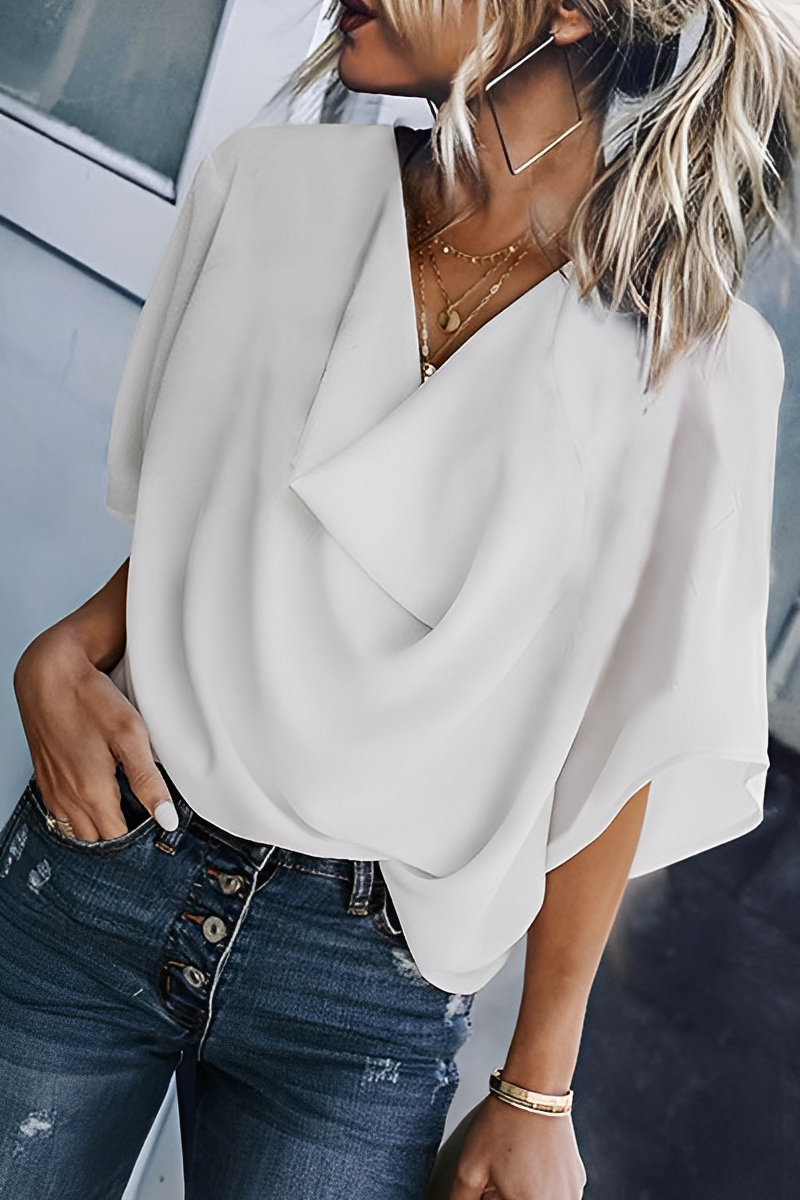 WW | Damen Sommer Chiffon Bluse