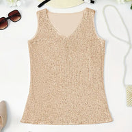WW | Elegantes Ärmelloses Top mit Pailletten