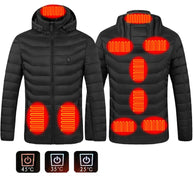 WW | Elegante USB-heizbare Jacke für Herren, thermisch Winter