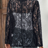 WW | Offener Vorderer Floralspitzen Revers Blazer