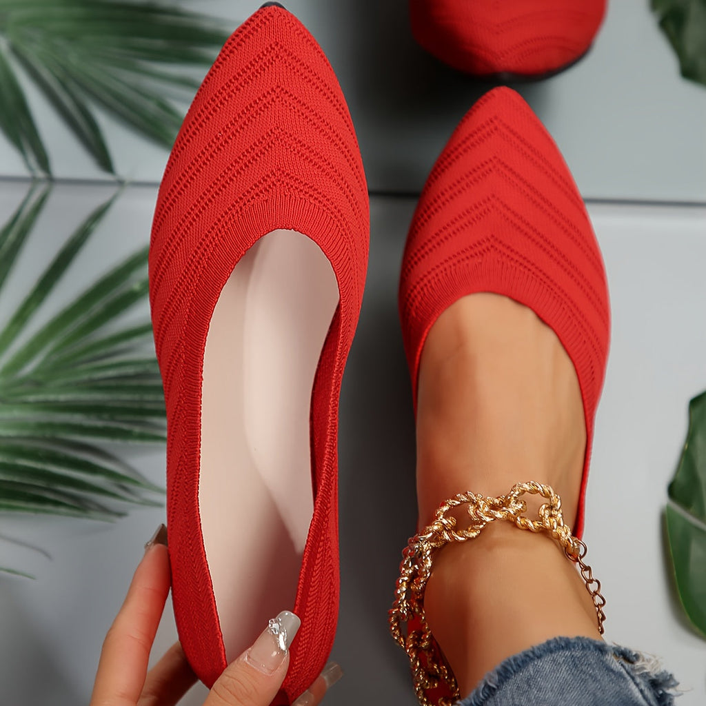 WW | Bequeme Rutschfeste Schuhe mit Spitzer Zehe und Atmungsaktivem Gestaltung