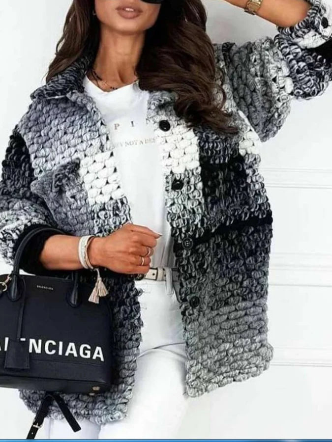 WW - Kleurrijke wollen jas