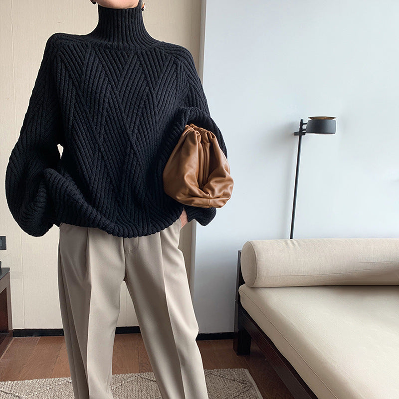 WW | Eleganter Rollkragenpullover
