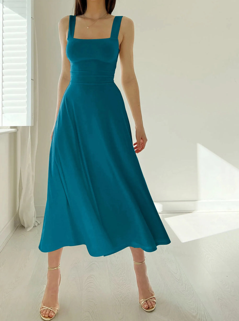 WW | Dickriemen Midi Kleid