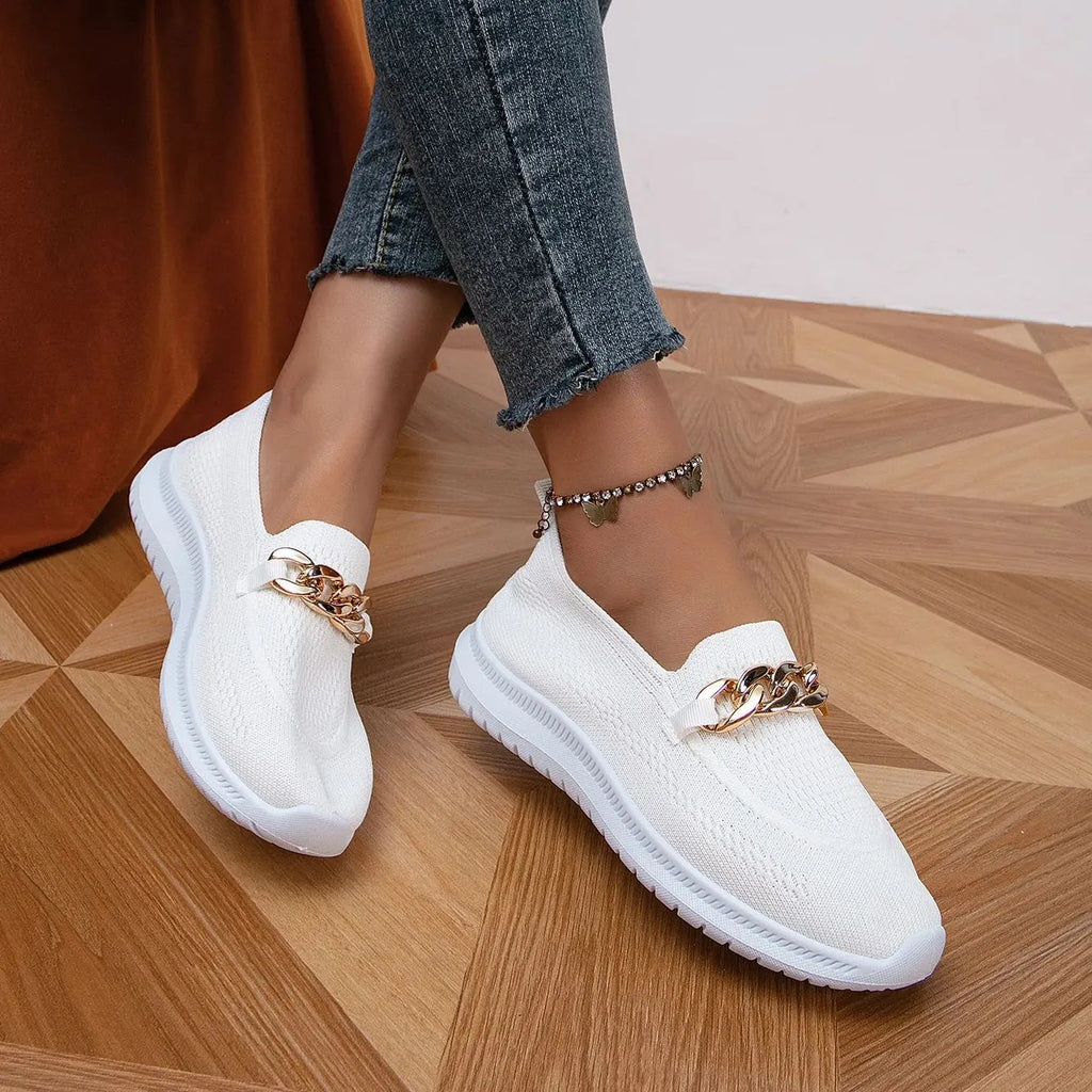 WW | Hohle Flache Schuhe aus Strick für Den Sommer