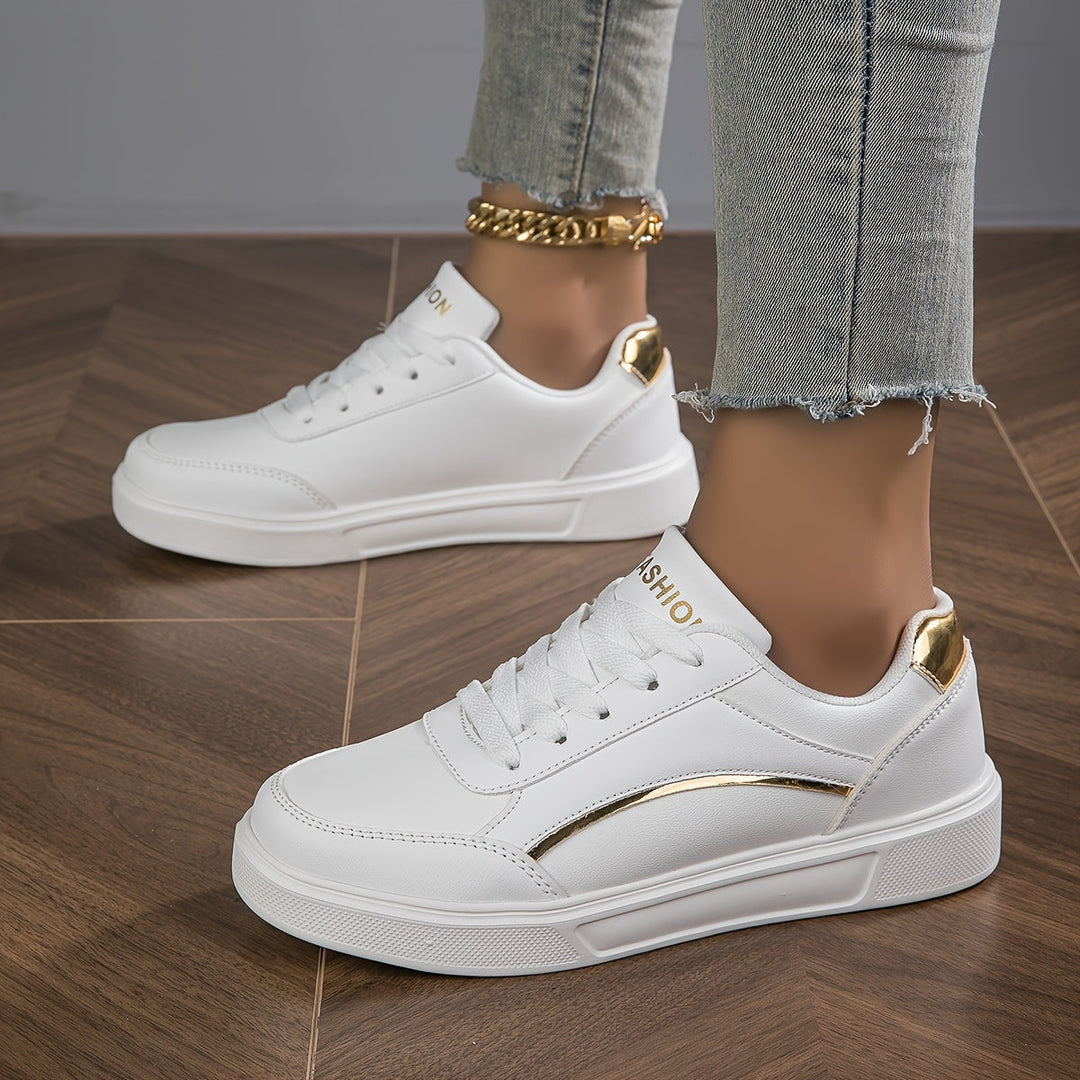 W&W Mode | Einfarbige Damensneaker Mit Weicher Sohle