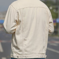 WW | Baumwoll Herrenjacke Im Lässigen Denim Stil