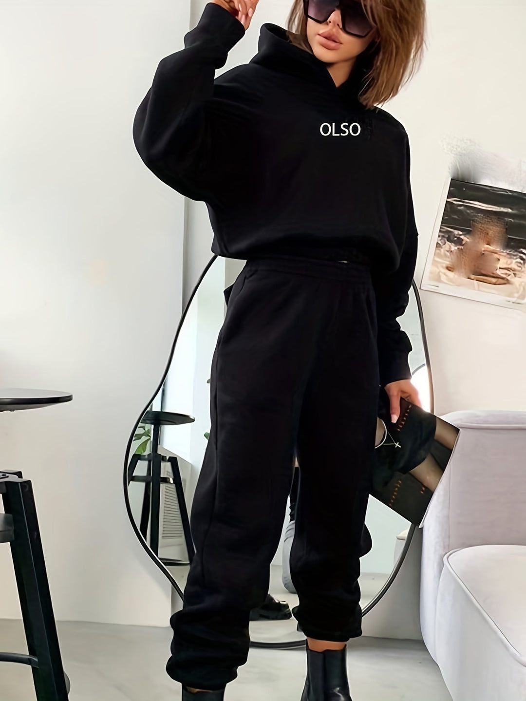 W&W Mode | Damen Freizeit Kapuzenpullover und Jogginghosen