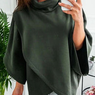 WW - Lässiger Kapuzenpullover mit Fledermausärmeln